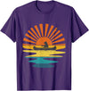 BOLD POD Sunset Canoe Bear T-Shirt - Purple