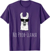Llama Mama Apparel No Prob-Llama No Problem Cute Funny Cool Llama Alpaca Gift T-Shirt - Purple