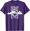 Eternal Angler Detroit River Walleye Fishing T Shirt for Men Women T-Shirt - Purple