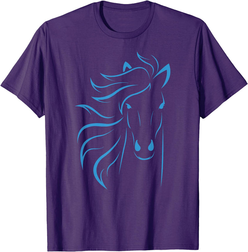 Horse Shirts Co20 Horse Lover Gifts Women's Equestrian Men Horseback Riding T-Shirt - Purple