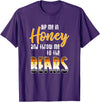 Bear Community - Schwule Bären CSD Dip me in Honey - CSD Gay Bears T-Shirt - Purple
