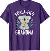 Mothers Day Stuff for Mom from Daughter or Son Koalafied Grandma Koala Bear Sunflower Floral Mothers Day T-Shirt - Purple