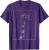 Sarcastic Giraffe Shirts Co20 Giraffe Lover Gifts For Womens Giraffe Graphic Tees For Mens T-Shirt - Purple