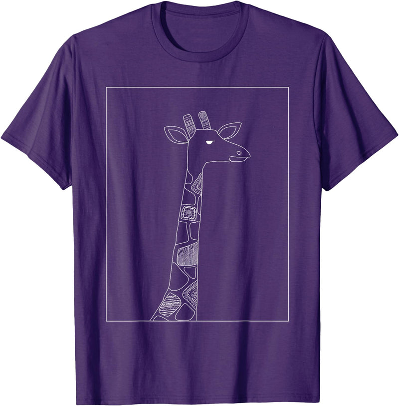 Sarcastic Giraffe Shirts Co20 Giraffe Lover Gifts For Womens Giraffe Graphic Tees For Mens T-Shirt - Purple