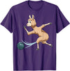 Bowling Gifts & Tees Llama Bowling Llama Playing Bowling Llama T-Shirt - Purple
