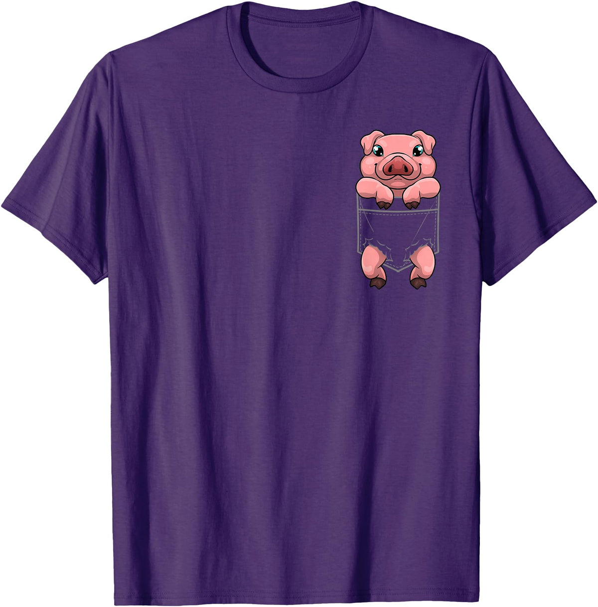 Pig Gift Pig Lover Stuff & Pig Novelty Accessories Cool Pig Art For Men Women Farm Animal Piggy Pork Pig Lovers T-Shirt - Purple
