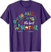 Family O-fish-ally One Birthday Decorations Gifts Ofishally The Best Brother Fishing First Birthday Family T-Shirt - Purple