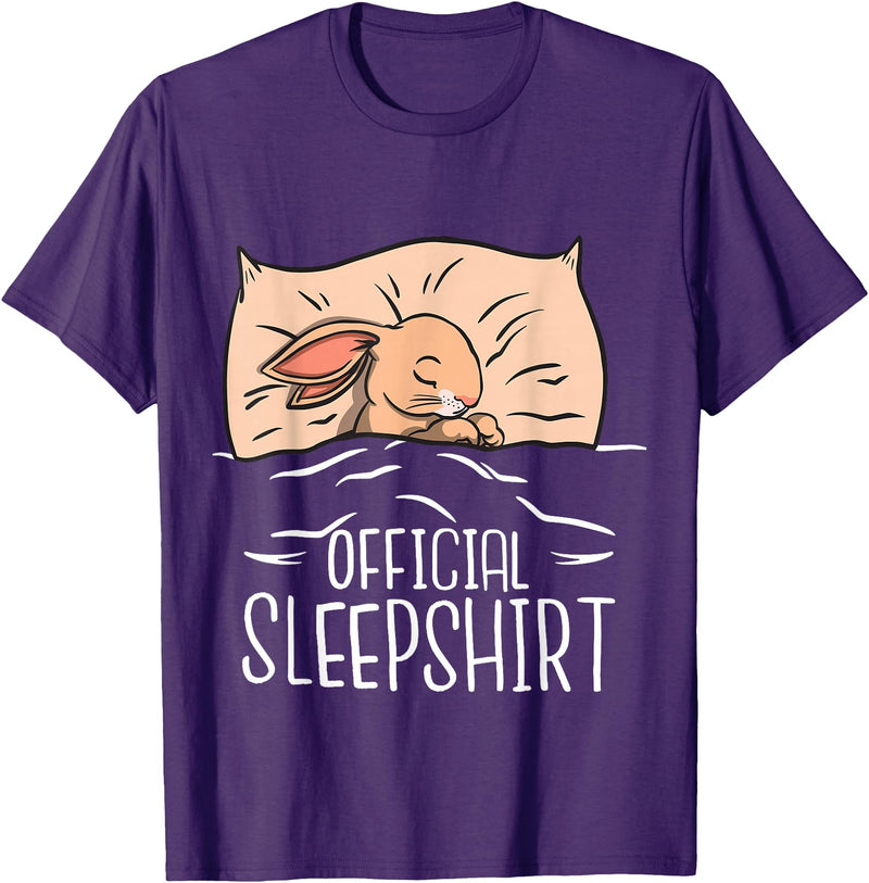 Funny Bunny Official Sleepshirt for Bunny Girl & Boy T-Shirt in Purple