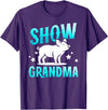 Pig Show Grandma On Mother's Day Pig Show Grandma Best Pig Show Grandmother T-Shirt - Purple