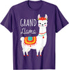 Mother's Day Gifts & Apparel Grand Llama - Grandma Grandmother Llama Lovers Mother's Day T-Shirt - Purple