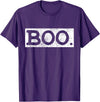 Boo Pocus Halloween Vintage Boo Funny Gift T-Shirt - Purple