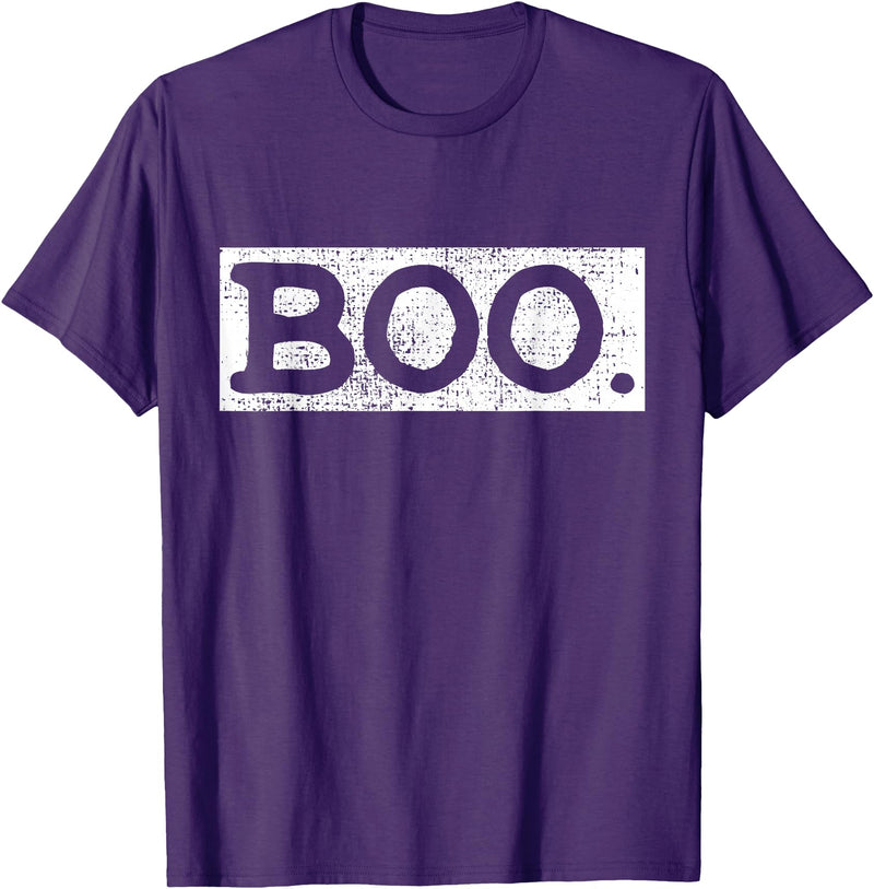 Boo Pocus Halloween Vintage Boo Funny Gift T-Shirt - Purple