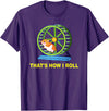 Hamster This is How I Roll Hamster Wheel Shirt Gift T-Shirt - Purple
