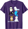 Adorable Sea Animals Tees Arctic Animals Penguin Seal Whale Polar Bear Narwhal T-Shirt T-Shirt - Purple