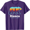 Itasca State Park Minnesota Bear T-Shirt - Purple