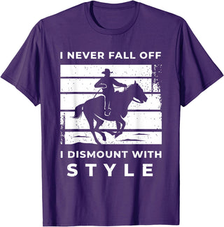 Funny Horse Quote Shirts And Equestrian Gifts Funny Horse Quote Outfit For A Lover Of Horse T-Shirt - Purple