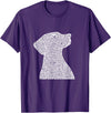Pet Art Dog Design Dog T-Shirt - Purple