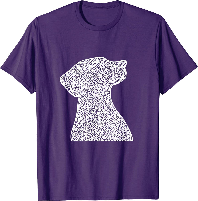 Pet Art Dog Design Dog T-Shirt - Purple