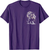 MyAnimal - Your Favourite Animal Wear Lion majestic and proud in artistic style on chest T-Shirt - Purple