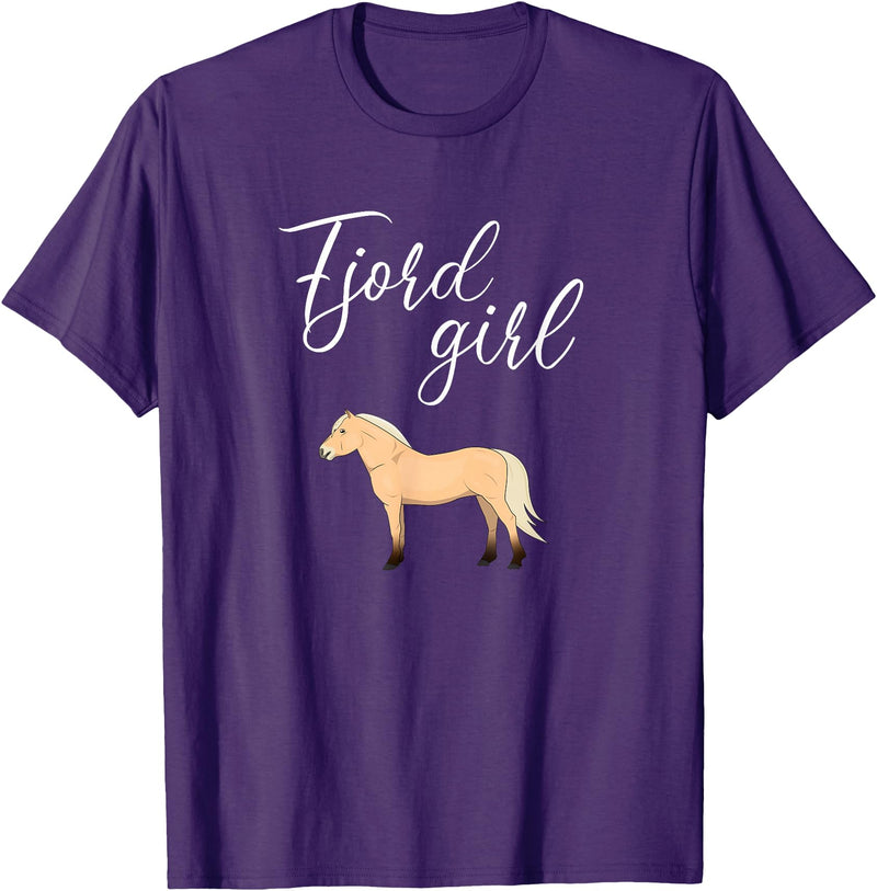 Fjord Horse apparel Fjord Horse, Norwegian Fjord Horse T-Shirt - Purple