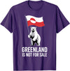Arctic Polar Bear Greenland Protest Greenland is Not for Sale Arctic Polar Bear T-Shirt - Purple