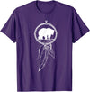 American Indian Shirts by CrushRetro Native American Dreamcatcher Bear Women Men Kids T-Shirt - Purple