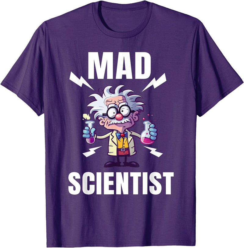 Funny Science Mad Scientist Shirt Kids Toddler Boys Girls Child Science T-Shirt - Purple