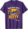 Fisherman Catfish Fishing Apparel Here Kitty Fisher Fish Rod Angler Fisherman Catfish Fishing T-Shirt - Purple