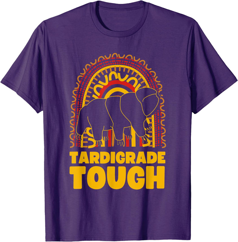 Vintage Science Tardigrade Tough Water Bear Microbiology T-Shirt - Purple