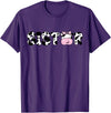 Cow Family Matching Birthday Tee For Mom Dad Kids Sister of The Birthday Boy Funny Cow Sí Family Matching T-Shirt - Purple