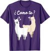 Spanish design | Llama gift | Funny Spanish design Funny Spanish gift, Como Te Llama, Llama design T-Shirt - Purple
