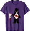 Jujubella Angry Bear Scare Bear Teddy Bear No Kids T-shirt T-Shirt - Purple