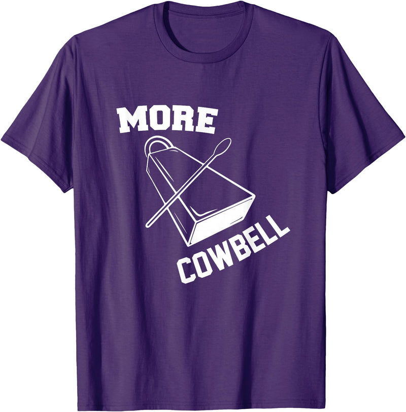 More Cowbell Git Swag More Cowbell T-Shirt - Purple