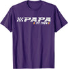 Race Car Birthday Family Race Car Birthday Party Racing Family Papa Pit Crew T-Shirt - Purple