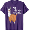 Lama-Kostüm! Lama Pyjama! Kein Drama Lama Llama Costume! Llama Pyjama! No Drama Lama T-Shirt - Purple