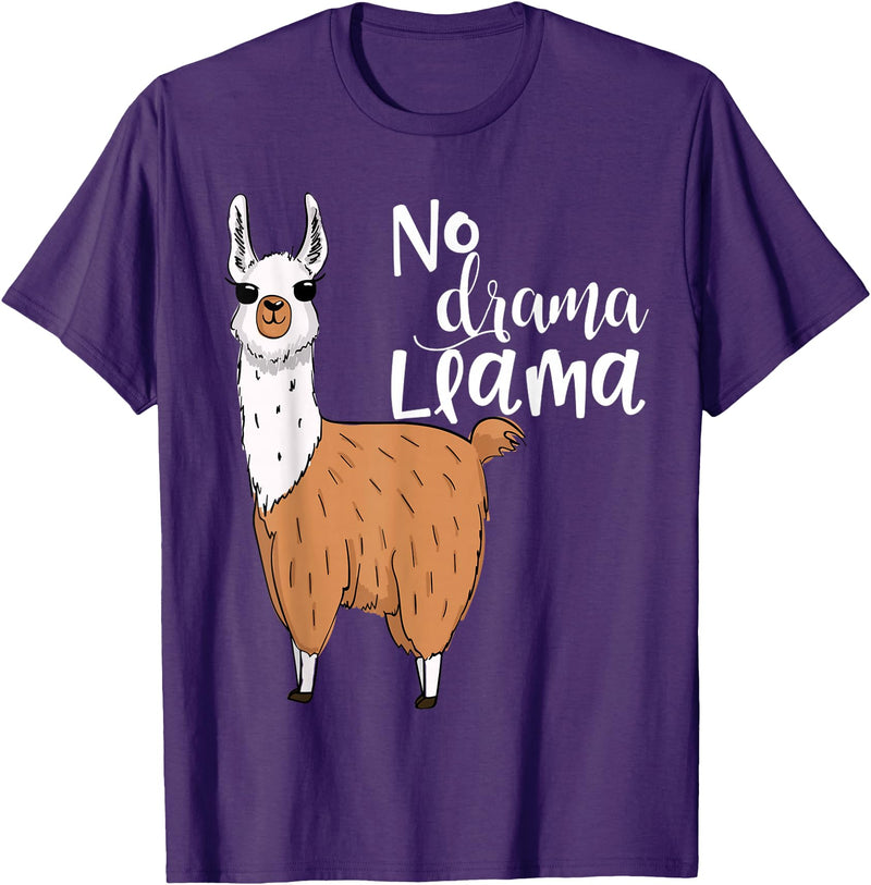 Lama-Kostüm! Lama Pyjama! Kein Drama Lama Llama Costume! Llama Pyjama! No Drama Lama T-Shirt - Purple