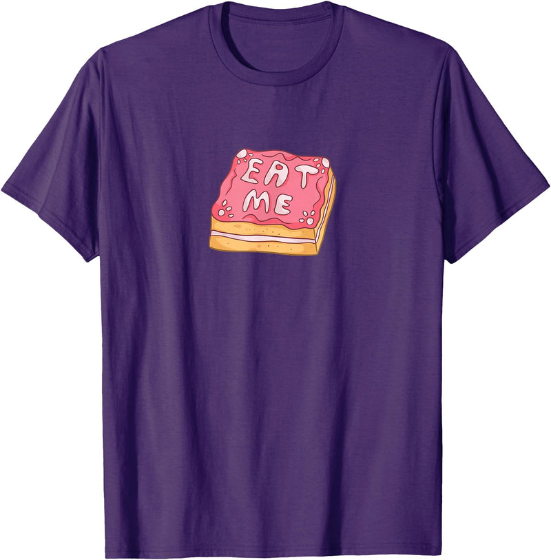 Alice in Wonderland - Eat Me - Magic Cake Rabbit T-Shirt in Purple