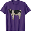 Cows and cattle Drawing of a Holstein cattle T-Shirt - Purple