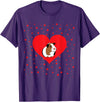 Guinea Pig Accessories & Shirts Guinea Pig Valentine's Day Shirt - Funny Guinea Pig Tshirt T-Shirt - Purple