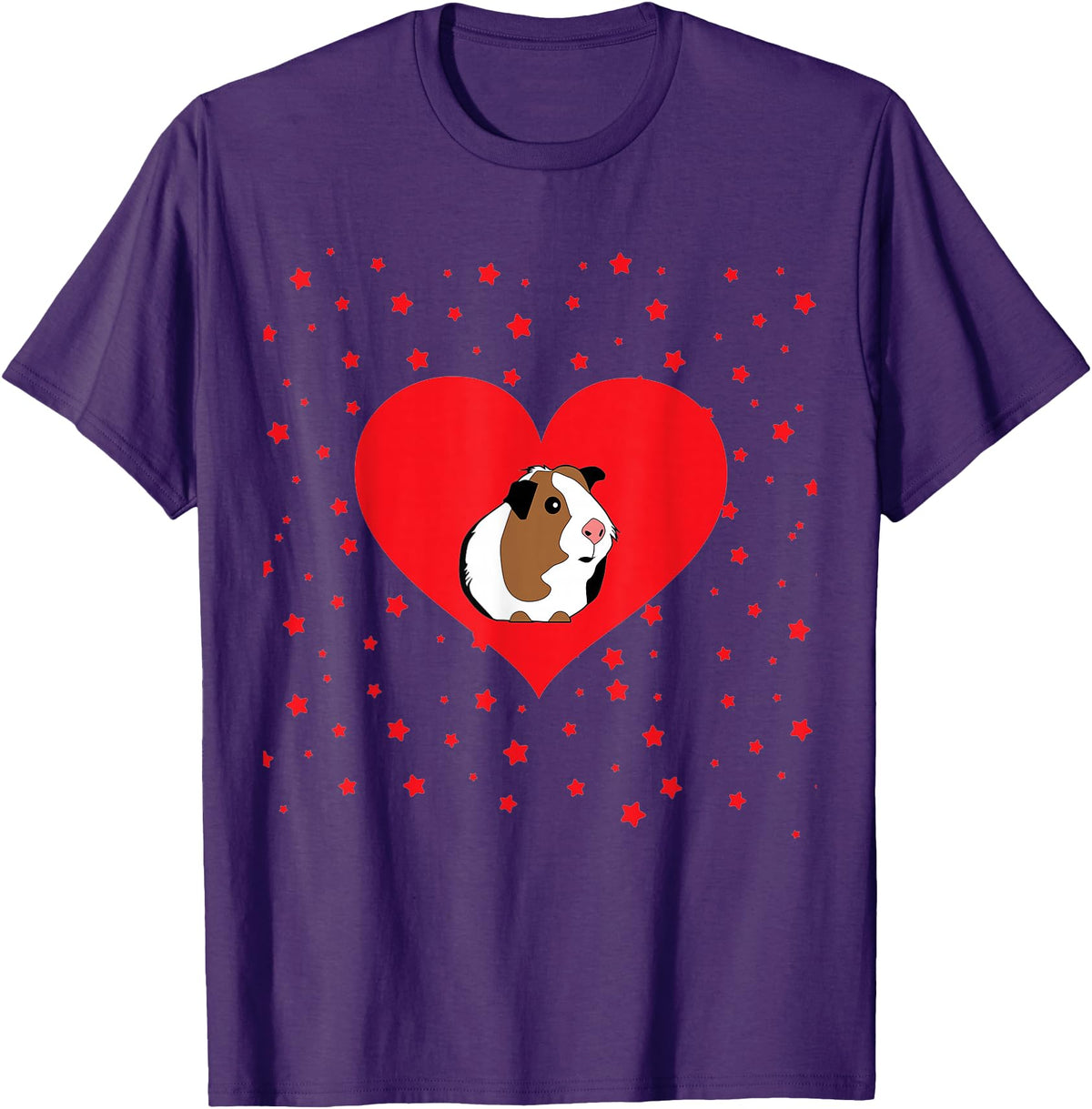 Guinea Pig Accessories & Shirts Guinea Pig Valentine's Day Shirt - Funny Guinea Pig Tshirt T-Shirt - Purple