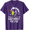 Proud Mom LGBT Pride Tee Grammy Bear Grammy Bear Proud Mom Rainbow Flag LGBT Pride T-Shirt - Purple