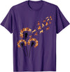 Lion Design Dandelion Lions Stuff for Lion Lover | Lion T-Shirt - Purple