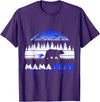Mama Bear Retro Tuberous Sclerosis Awareness T-Shirt - Purple