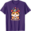Birthday Hamster for Children Birthday Hamster T-Shirt - Purple