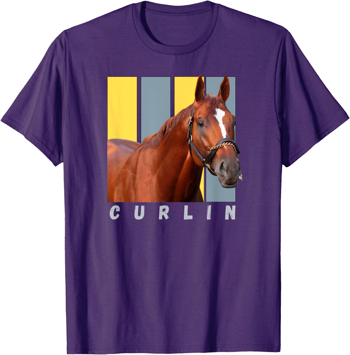 Handicapping Horse Gear Curlin Horse, Horse Racing Shirt, Del Mar, Santa Anita Shirt T-Shirt - Purple