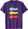 Children's Day Japan Gifts Children's Day Japan Carp Fish Japanese Boys Day Koinobori T-Shirt - Purple
