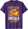 Buffalo Wings Fried Chicken Hot Wing Sauce T-Shirt - Purple