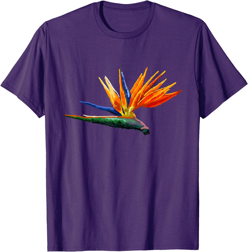 DDD Flowers Bird of Paradise Flower T-Shirt - Purple