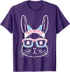 Bunny Rabbit Trans Bandana Glasses Esaster Transsexual Pride T-Shirt in Purple
