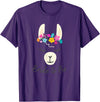 Gym is Bae Llama Bride to Be Wedding Bridal Shower Alpaca T-Shirt - Purple